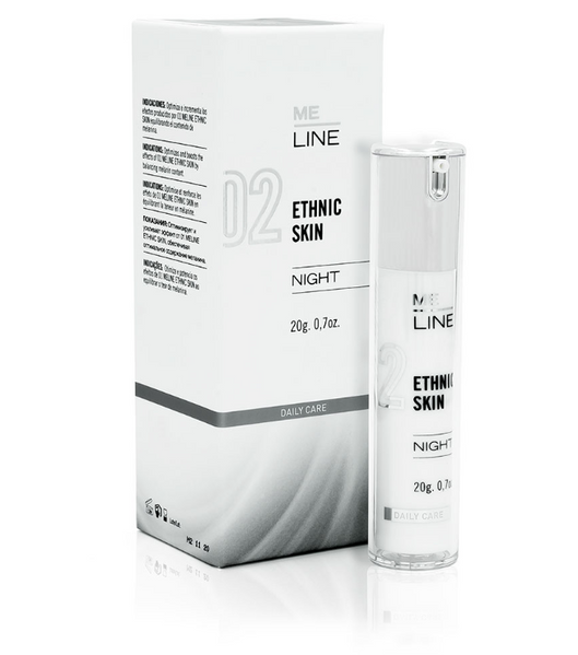 02 Me Line ETHNIC SKIN NIGHT &ndash; Serum rozjaśniające i zapobiegające przebarwieniom na noc dla sk&oacute;r o fototypie IV-VI